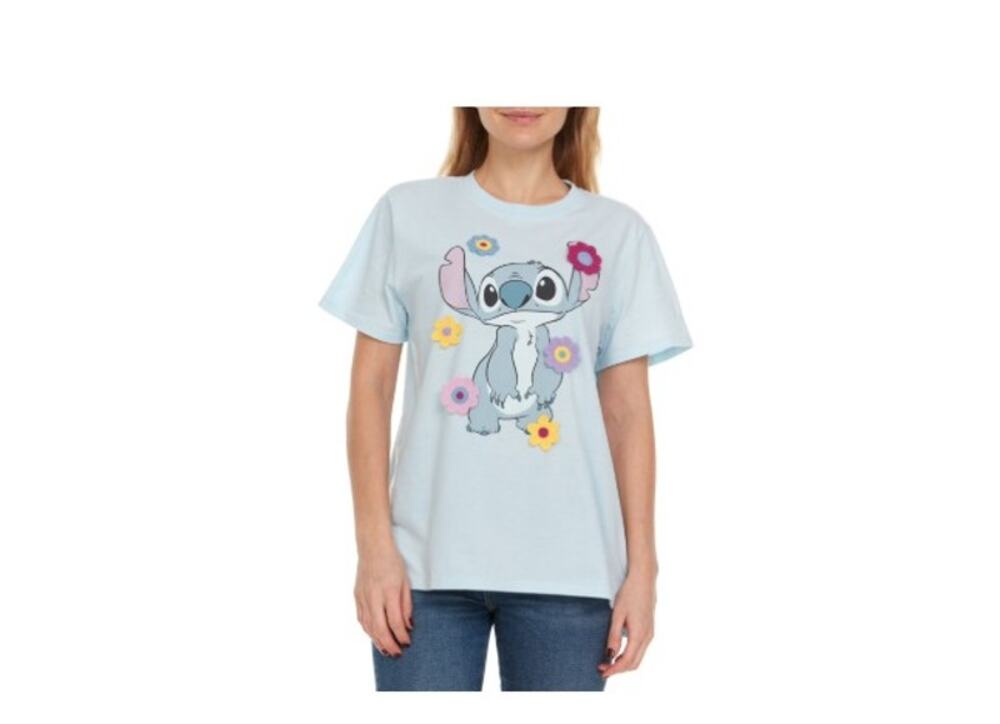 Women's Crochet Character Tee Disney Stitch Size XL